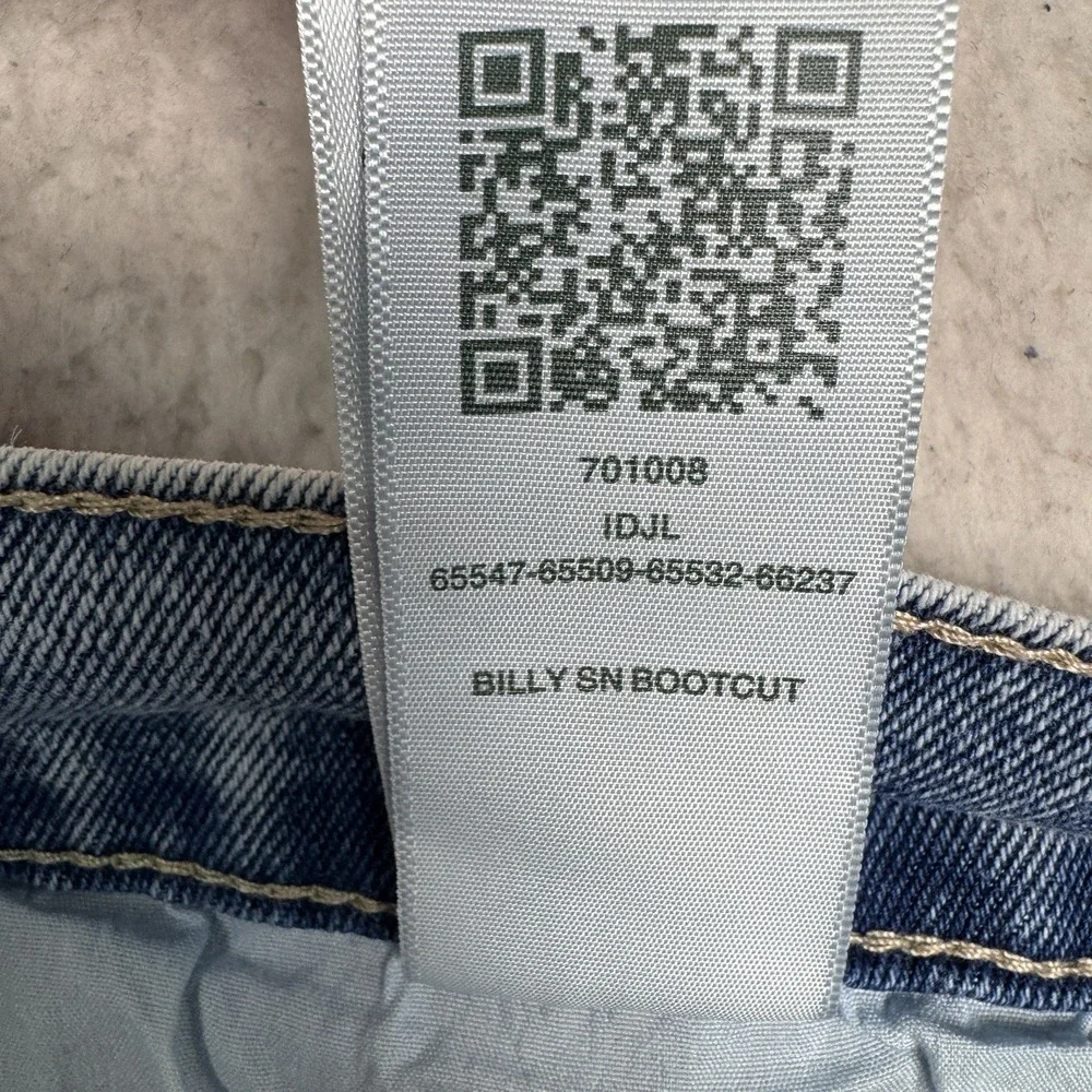 True Religion Jeans Mens 34 (36x34) Billy Relaxed Bootcut Flap Pocket NWT $164